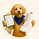 Scout holding a household checklist and a bundled pack of paper towel rolls